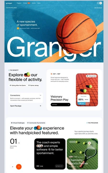 Granger Website design preview