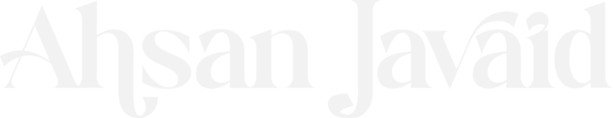 Ahsan Javaid official lettermark and brand lettermark